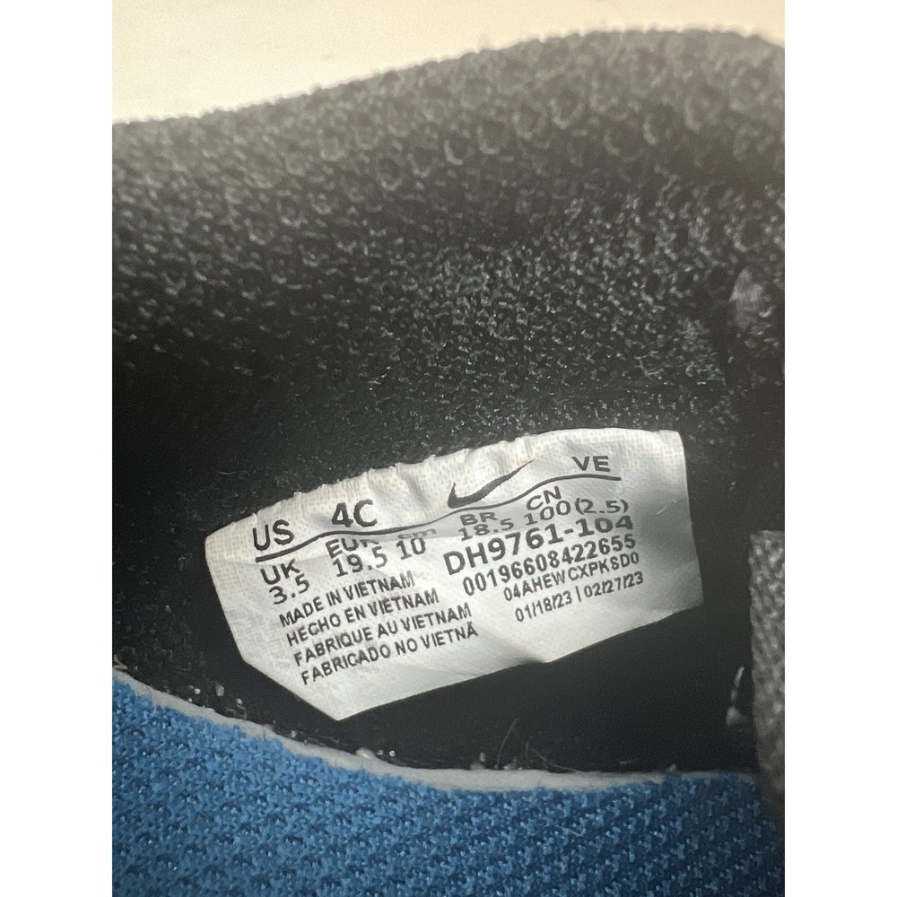 Nike Dunk Low toddler size USA 4C Kids Shoes DH9761-104 Blue Black White Sneaker - Picture 9 of 9